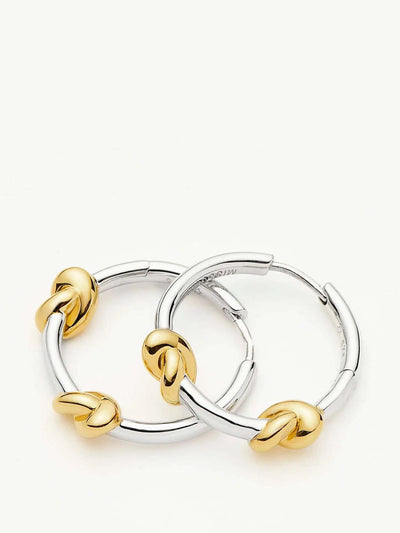 Missoma Lucy williams knot small hoop earrings at Collagerie