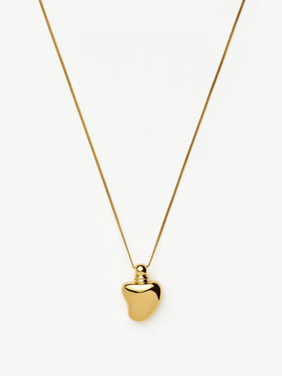 Missoma Message In A Bottle heart pendant necklace at Collagerie