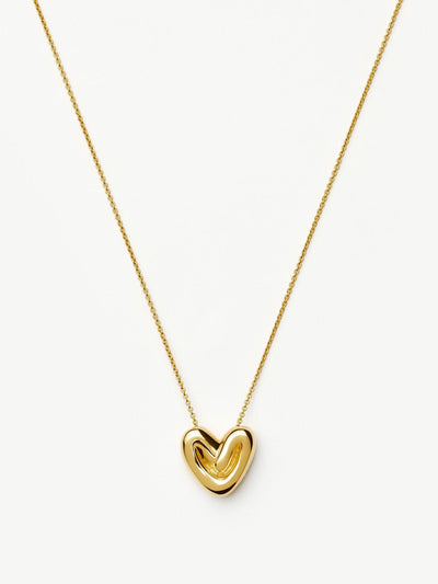 Missoma Puffy heart pendant necklace at Collagerie