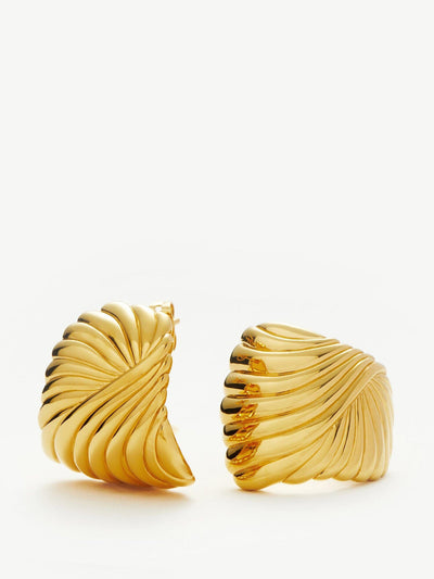 Missoma Ripple oversized stud earrings at Collagerie