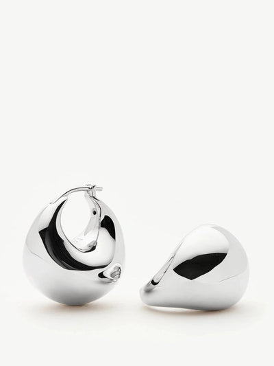 Missoma Sculptural chubby dome small hoop earrings at Collagerie