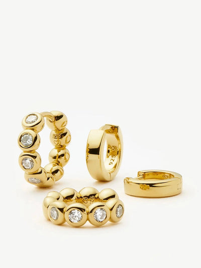 Missoma Tennis & chubby hoop earring set at Collagerie