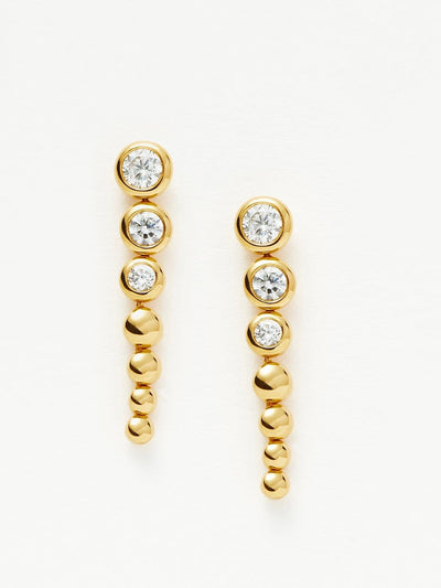Missoma Tennis beaded stone drop earrings at Collagerie