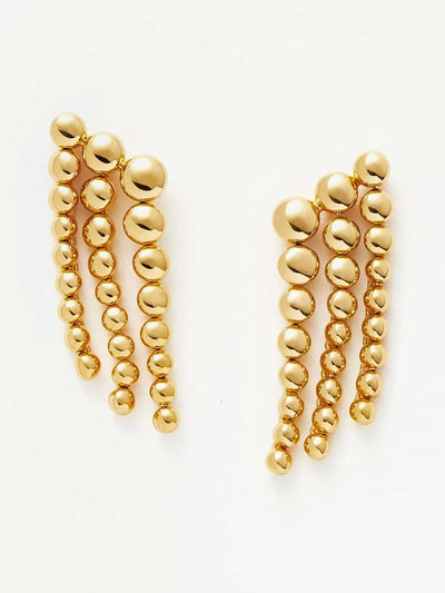 Missoma Articulated beaded waterfall drop earrings at Collagerie