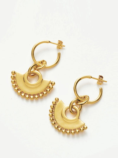 Missoma Zenyu Fan chandelier hoop earrings at Collagerie