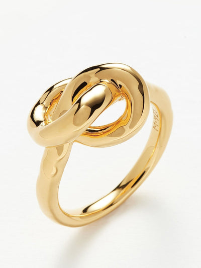 Missoma Molten knot stacking ring at Collagerie