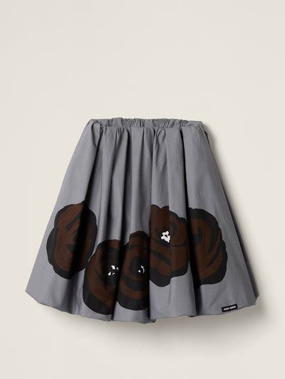 Miu Miu Poplin and jersey skirt at Collagerie