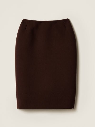 Miu Miu Natté pencil skirt at Collagerie