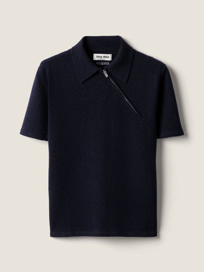 Miu Miu Cashmere polo shirt at Collagerie