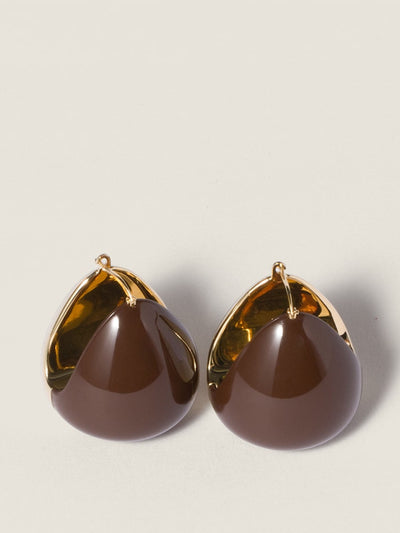 Miu Miu Enameled metal earrings at Collagerie