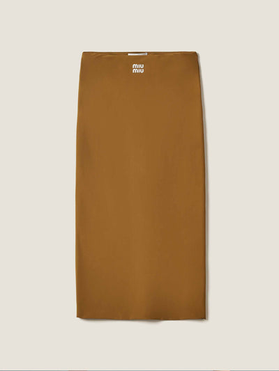 Miu Miu Stretch jersey skirt at Collagerie