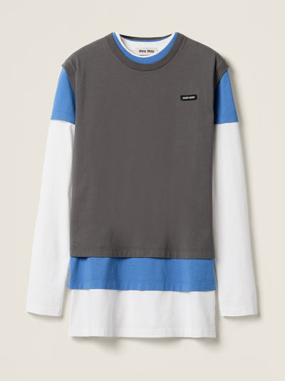 Miu Miu Set of 3 Jersey T-shirts at Collagerie