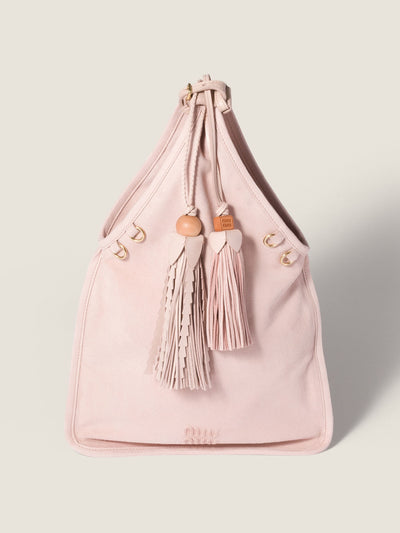 Miu Miu Suede handbag with tassels at Collagerie