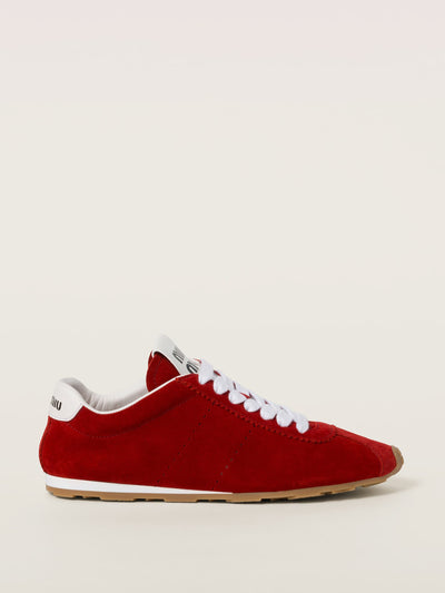 Miu Miu Suede sneakers at Collagerie