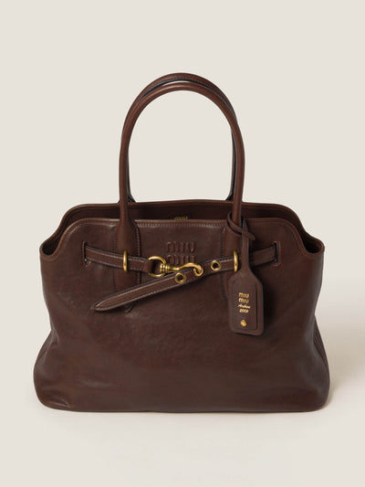 Miu Miu Aventure nappa leather bag at Collagerie