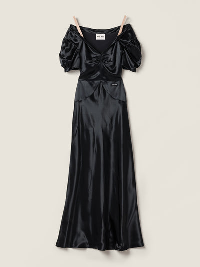Miu Miu Long satin dress at Collagerie