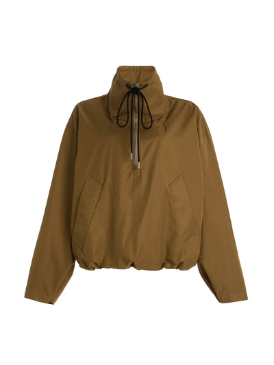 Agolde Lydia half-zip nylon jacket at Collagerie