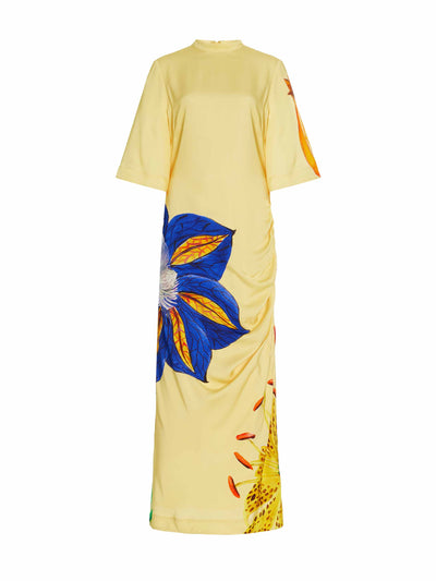 Alémais Dahlia printed crepe midi dress at Collagerie