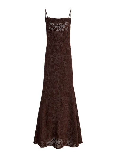 Anna October Veronica jacquard maxi slip dress at Collagerie