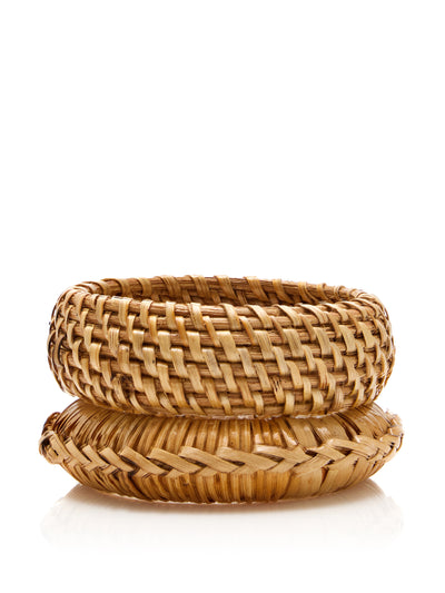 Ben-Amun Exclusive bamboo bangles (set of 2) at Collagerie