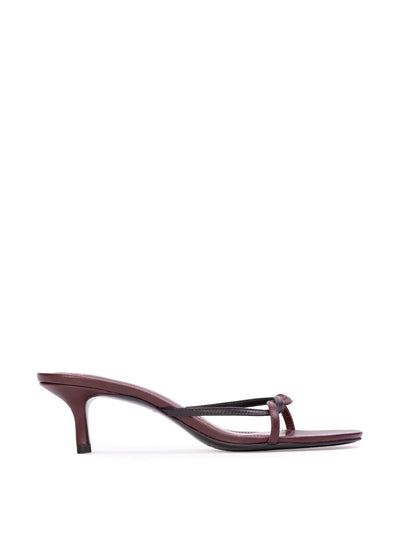 Black Suede Studio Fae leather sandals at Collagerie