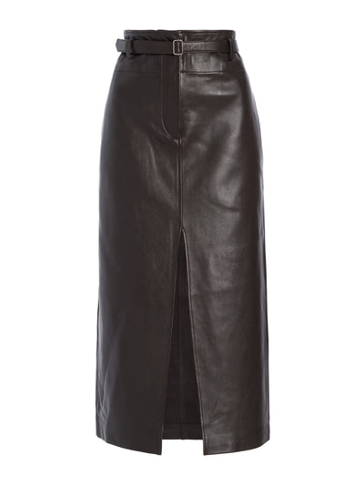 Co Drop waist leather pencil skirt at Collagerie