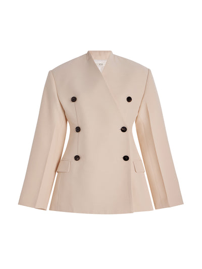 Co Sculptural collarless jacket at Collagerie