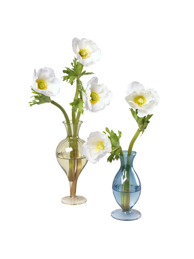 Diane James Designs White Anemones in bud vases (set of 2) at Collagerie