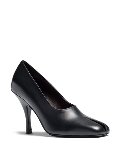 Khaite Eva peep-toe leather pumps at Collagerie