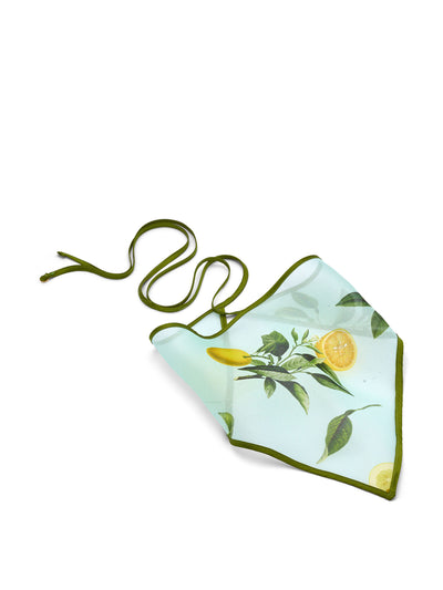 Lelet NY Capri silk-organza bandana at Collagerie