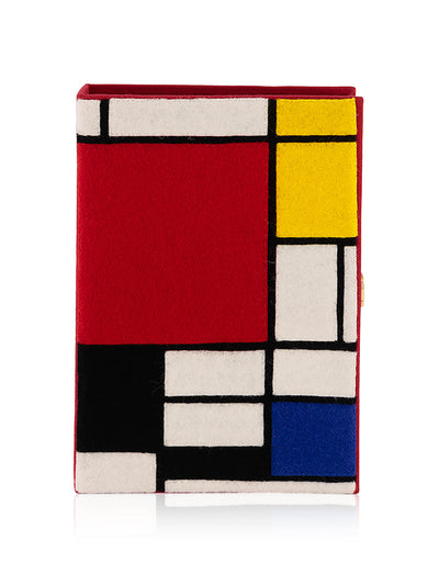 Olympia Le-Tan Mondrian book clutch at Collagerie