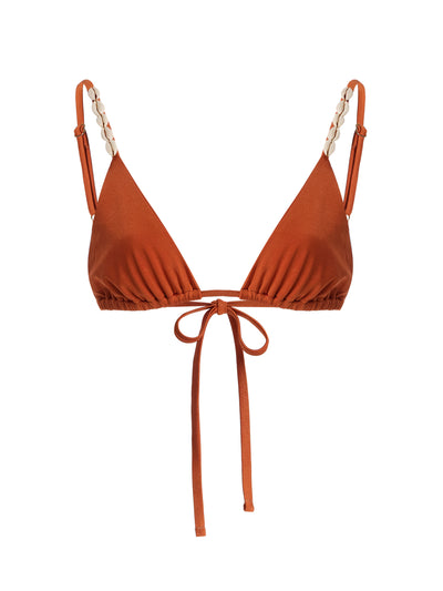 Sara Cristina Cowrles bikini top at Collagerie