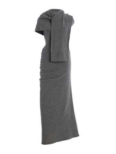 Simkhai Hathaway asymmetric wool midi dress at Collagerie