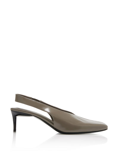 St. Agni Leather slingback pumps at Collagerie