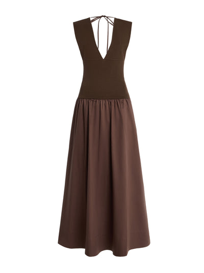 St. Agni Exclusive knit and cotton maxi circle dress at Collagerie