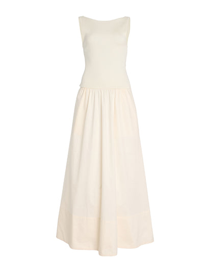 St. Agni Exclusive knit and cotton maxi dress at Collagerie