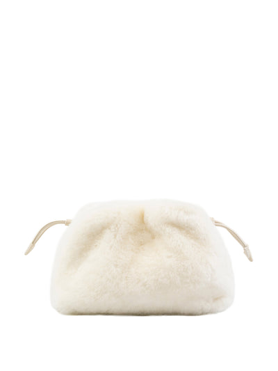 Studio Amelia Alexandra petite shearling drawstring bag at Collagerie