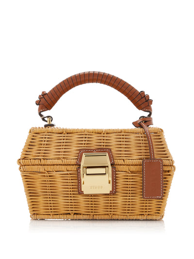 Staud Wicker Tackle Box bag at Collagerie