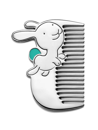 Tiffany & Co Tiny rabbit sterling silver baby comb at Collagerie