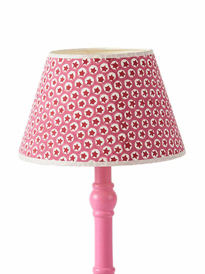 Molly Mahon Small pink Elegant Empire lampshade at Collagerie