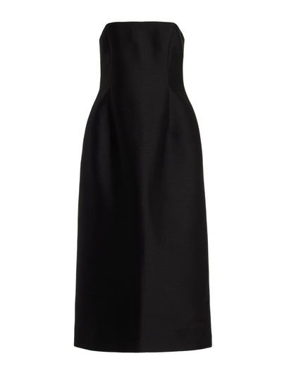 Beare Park Strapless wool-silk midi dress at Collagerie