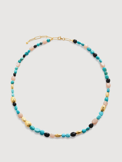 Monica Vinader Rio multi gemstone beaded necklace at Collagerie