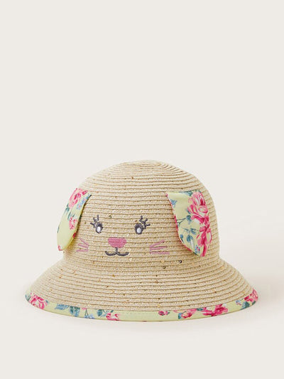 Monsoon Baby bunny straw hat at Collagerie