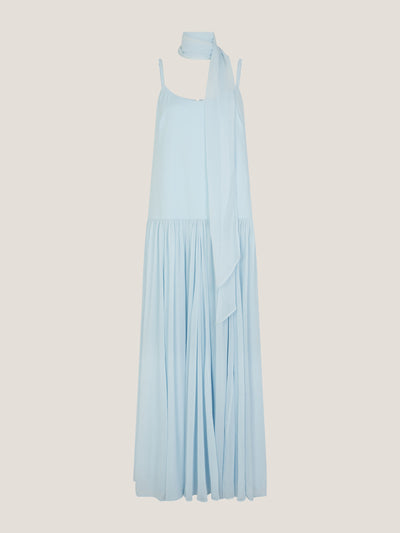 Monsoon By The India Edit Tara drop waist maxi dress in blue at Collagerie