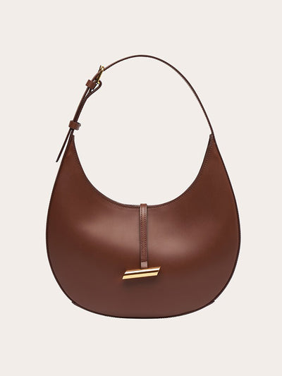 Little Liffner Dark brown Moon shoulder bag at Collagerie