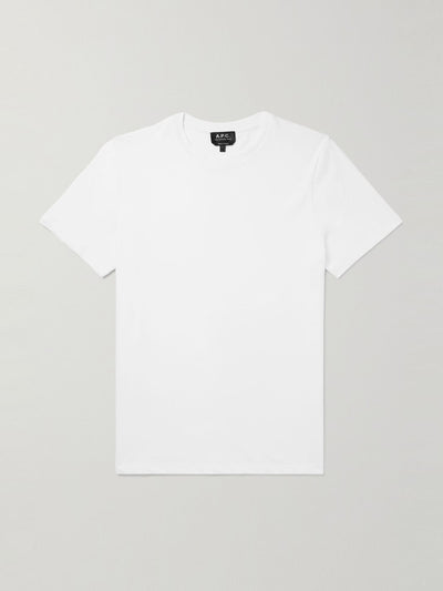 A.P.C White cotton t-shirt at Collagerie