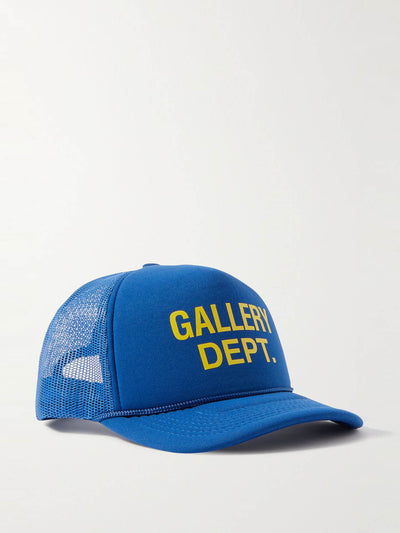 Gallery Dept. Logo-print canvas and mesh trucker cap at Collagerie