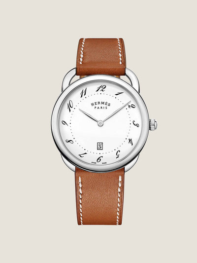 Hermès Timepieces Arceau automatic 40mm stainless steel and leather watch at Collagerie