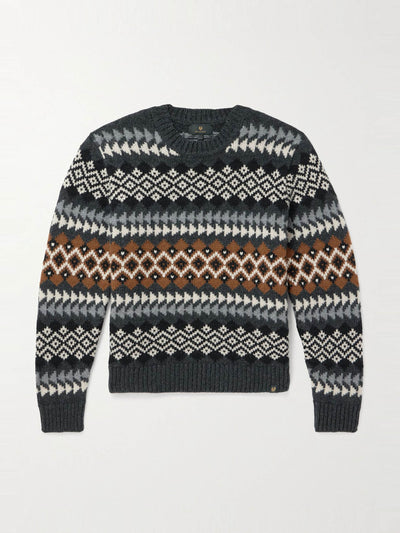 Belstaff Thistle Fair Isle wool sweater at Collagerie