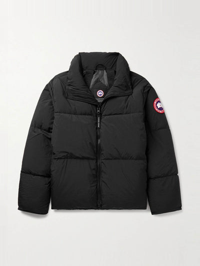 Canada Goose Lawrence logo-appliquéd quilted enduraluxe® hooded down jacket at Collagerie